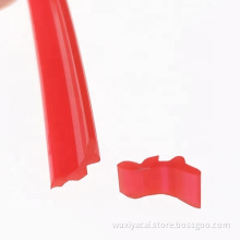 Factory manufacturing polyurethane rubber strip red/white wiper lip